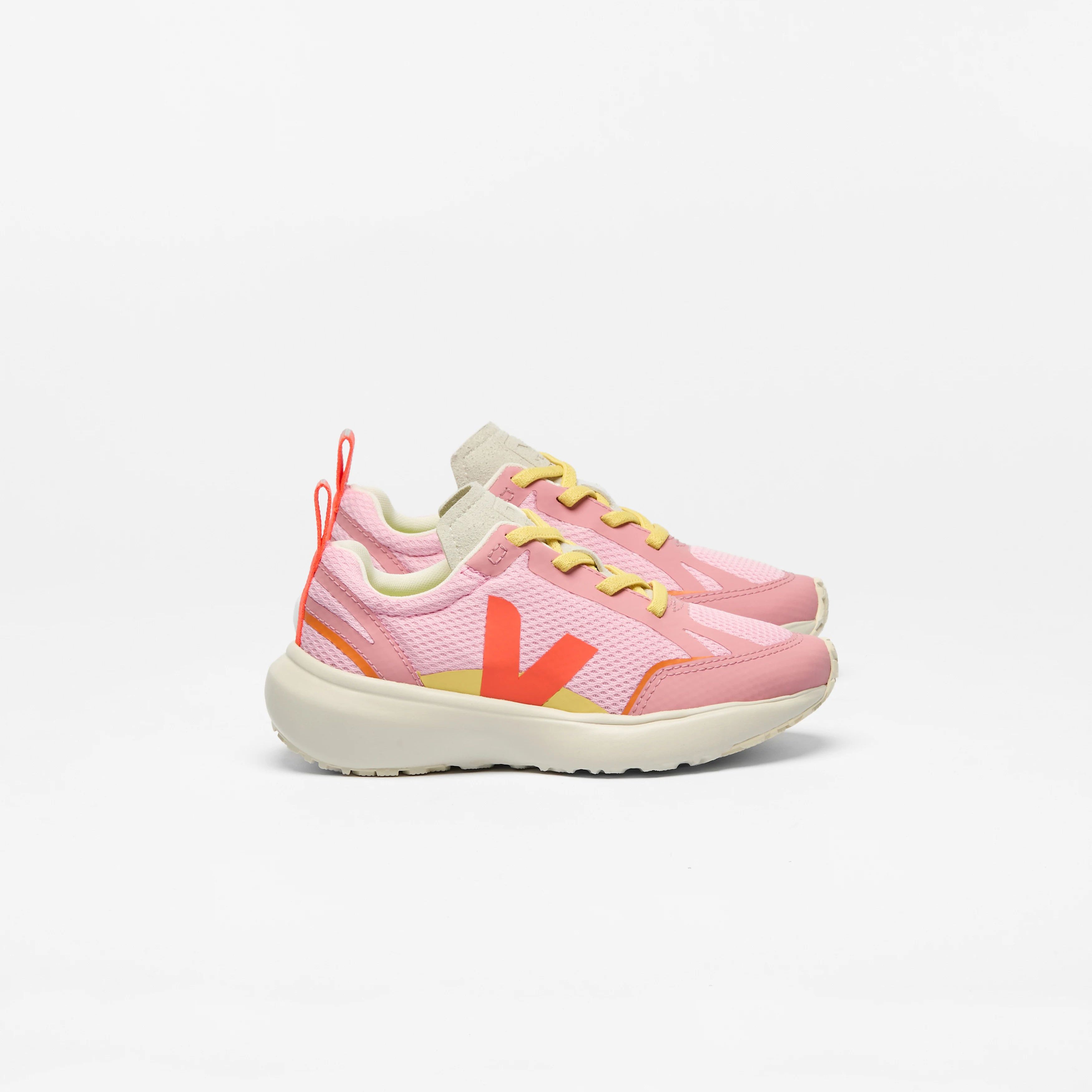 Veja-Kids Small Canary Light Guimauve_Orange-Fluo_Mary