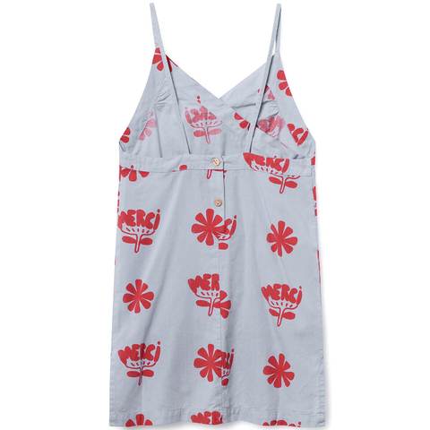 WEASEL KIDS DRESS Portugal, BLUE FLOWERS - Cemarose Children's Fashion Boutique