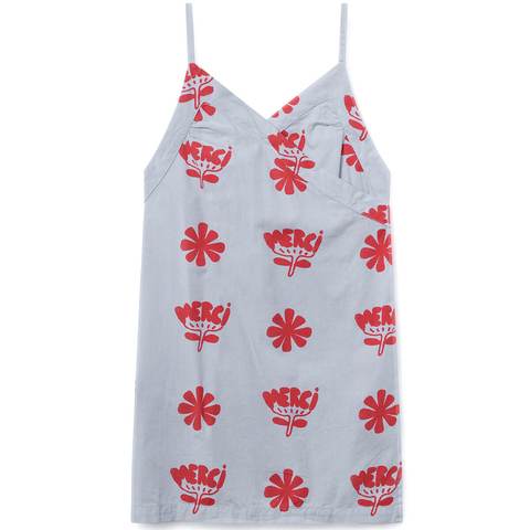 WEASEL KIDS DRESS Portugal, BLUE FLOWERS - Cemarose Children's Fashion Boutique