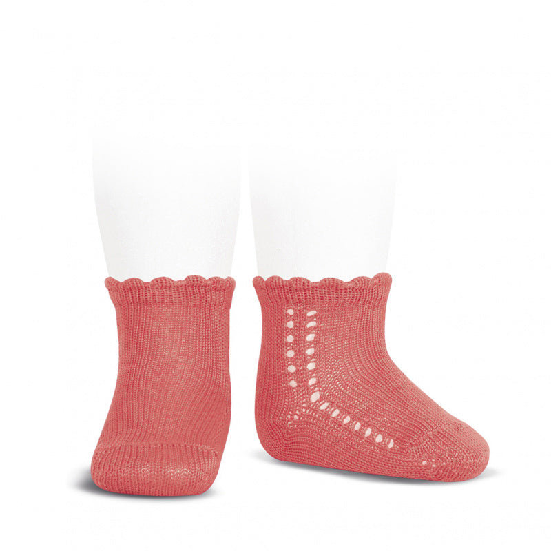 PERLE SIDE OPENWORK SHORT SOCKS, 2.569/4-530 - Cemarose Children's Fashion Boutique