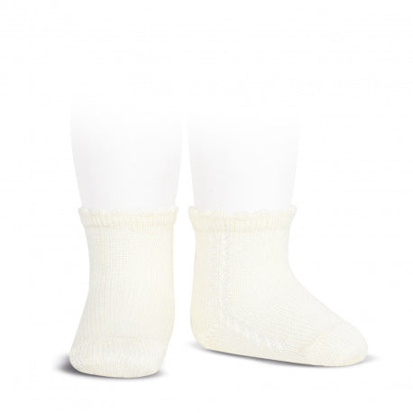 PERLE SIDE OPENWORK SHORT SOCKS, 2.569/4-303 - Cemarose Children's Fashion Boutique