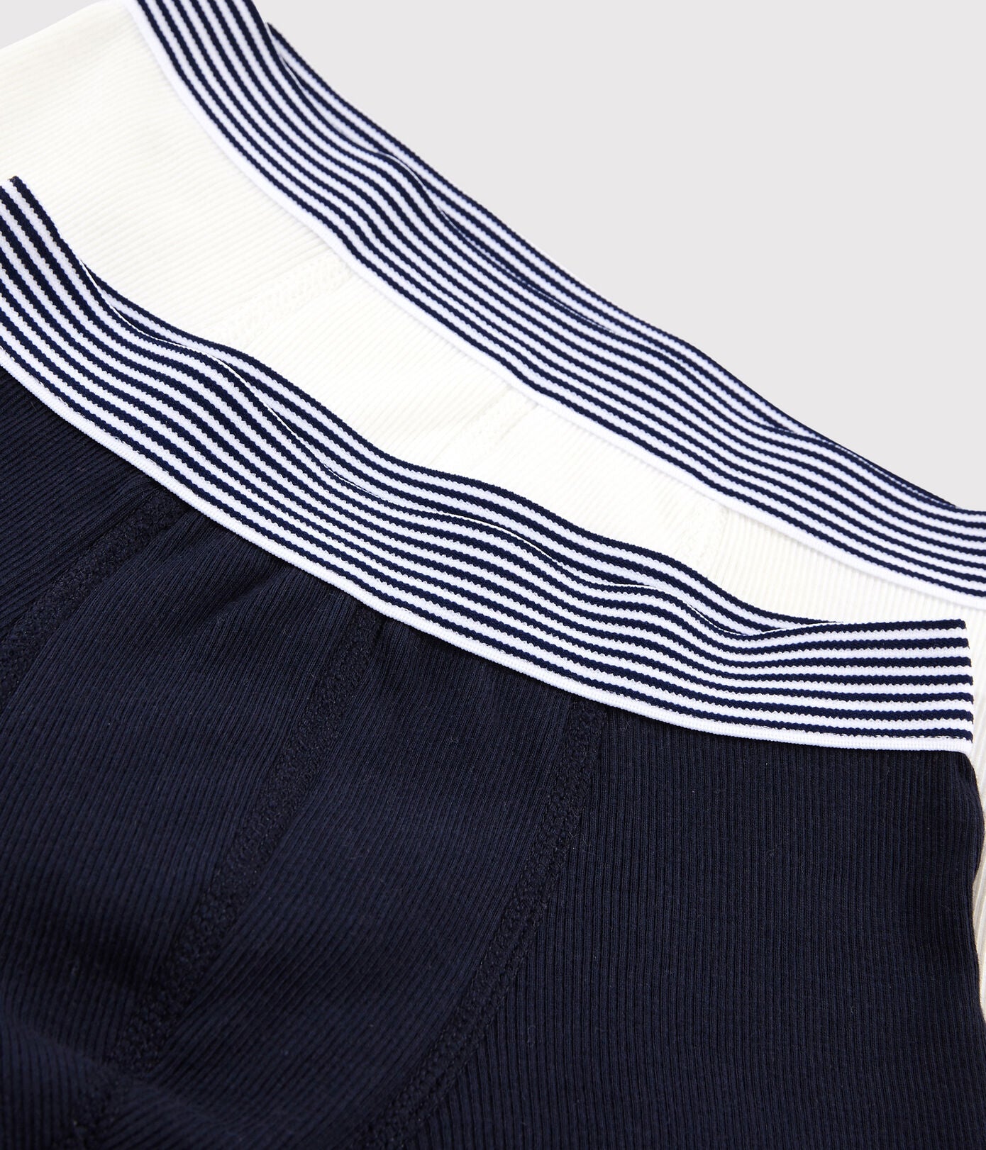 Boys' Ribbed Cotton Boxer Shorts - 2-Pack - Cémarose Canada