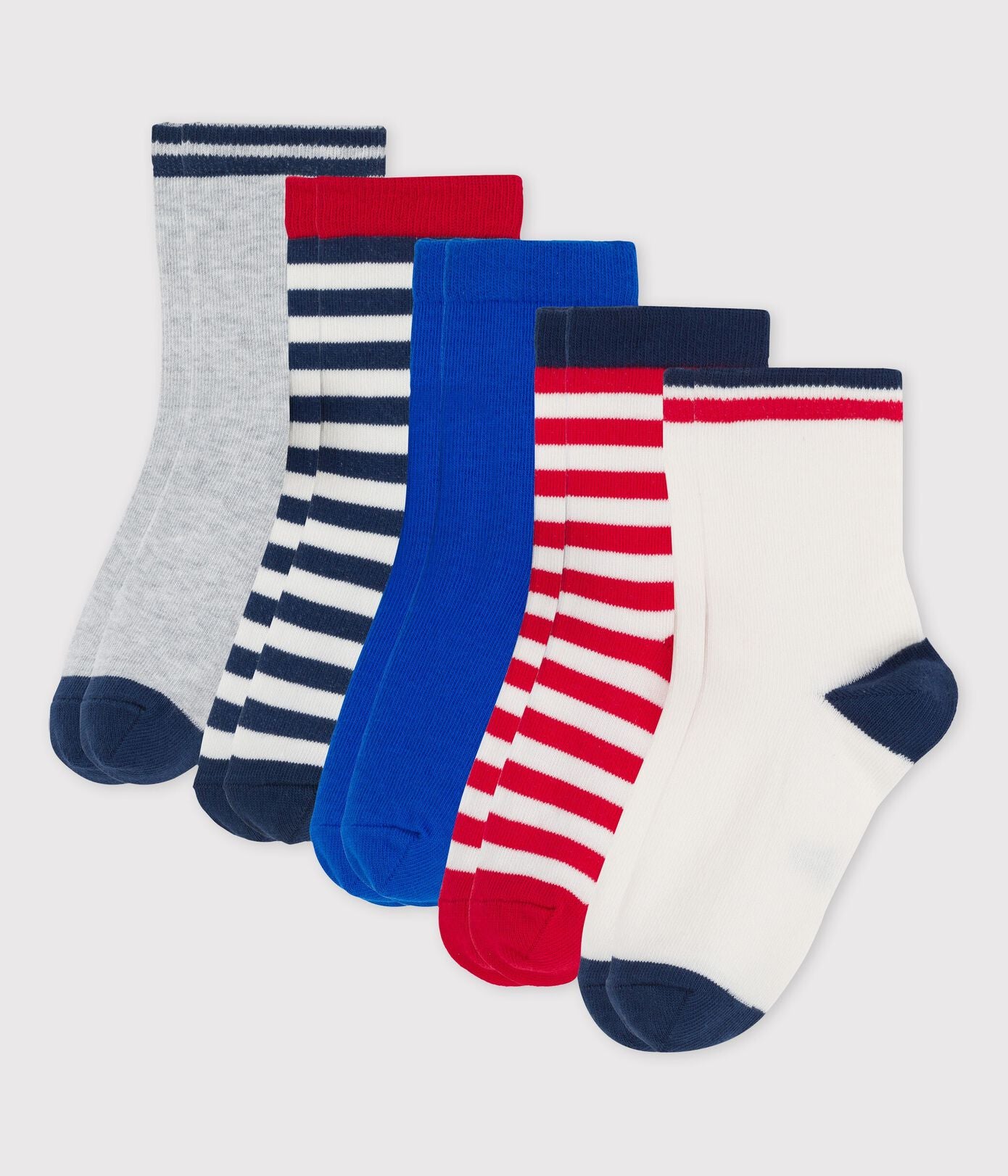 BOYS' SOCKS - 5 - PACK