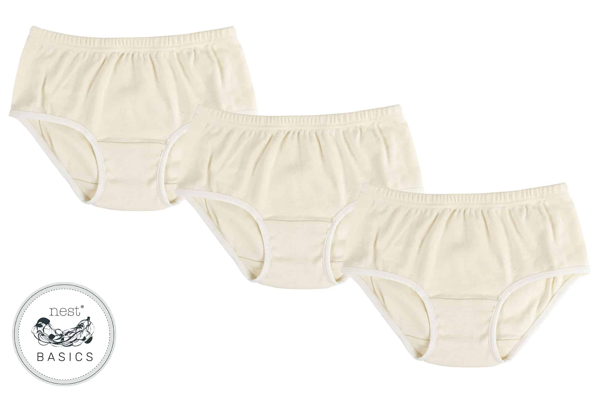 Girls Cotton Brief Underwear, 20 Pack, Sizes 4-16 UK