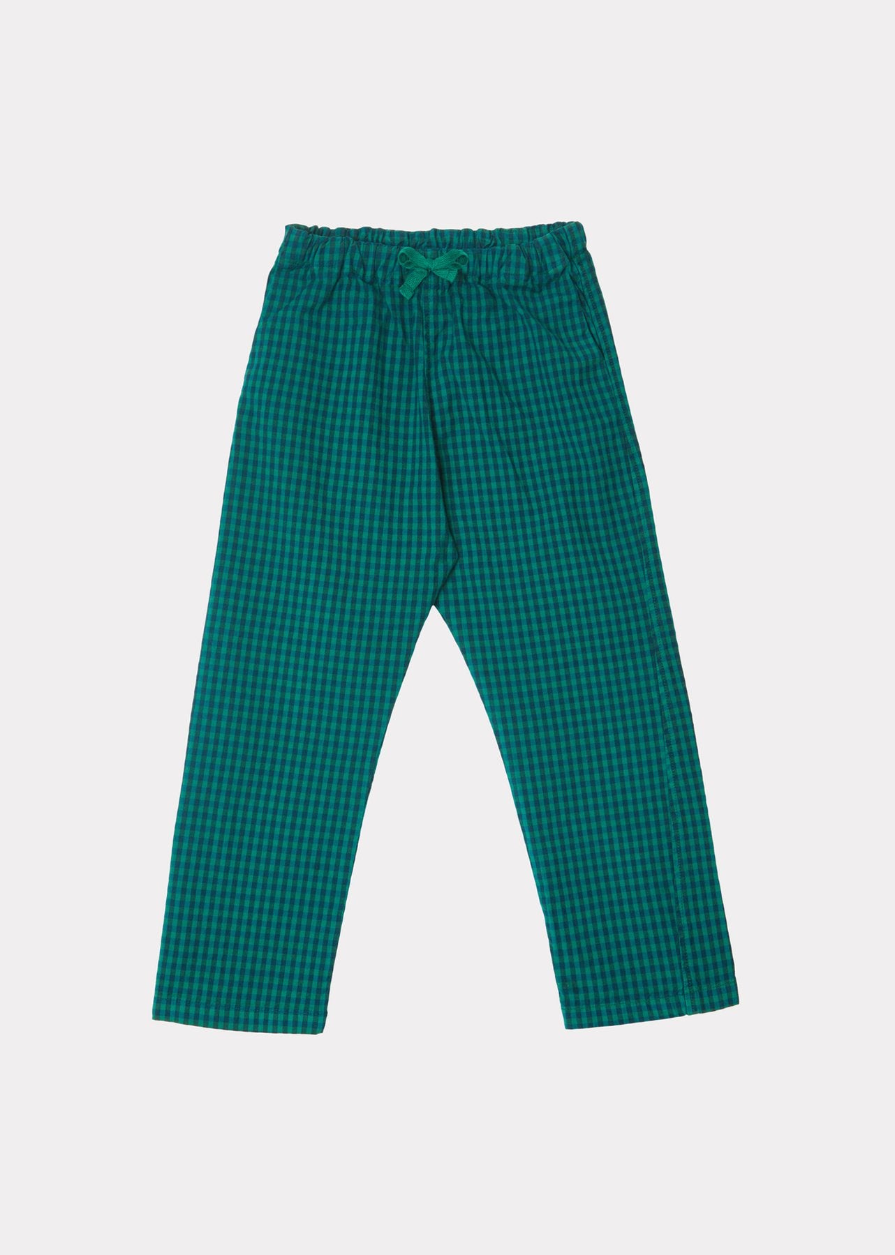 LEDA TROUSERS, GREEN CHECK