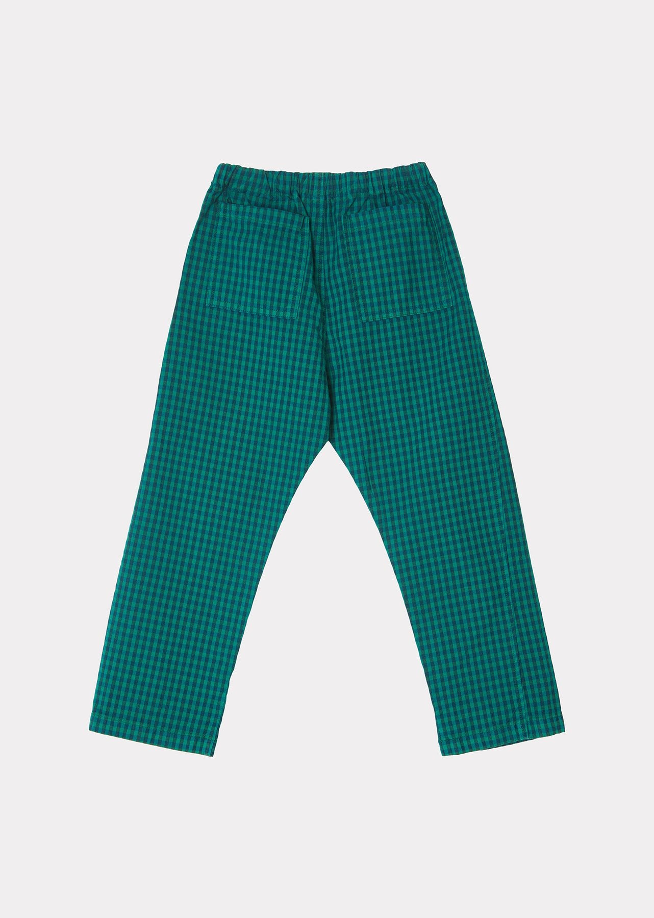 LEDA TROUSERS, GREEN CHECK