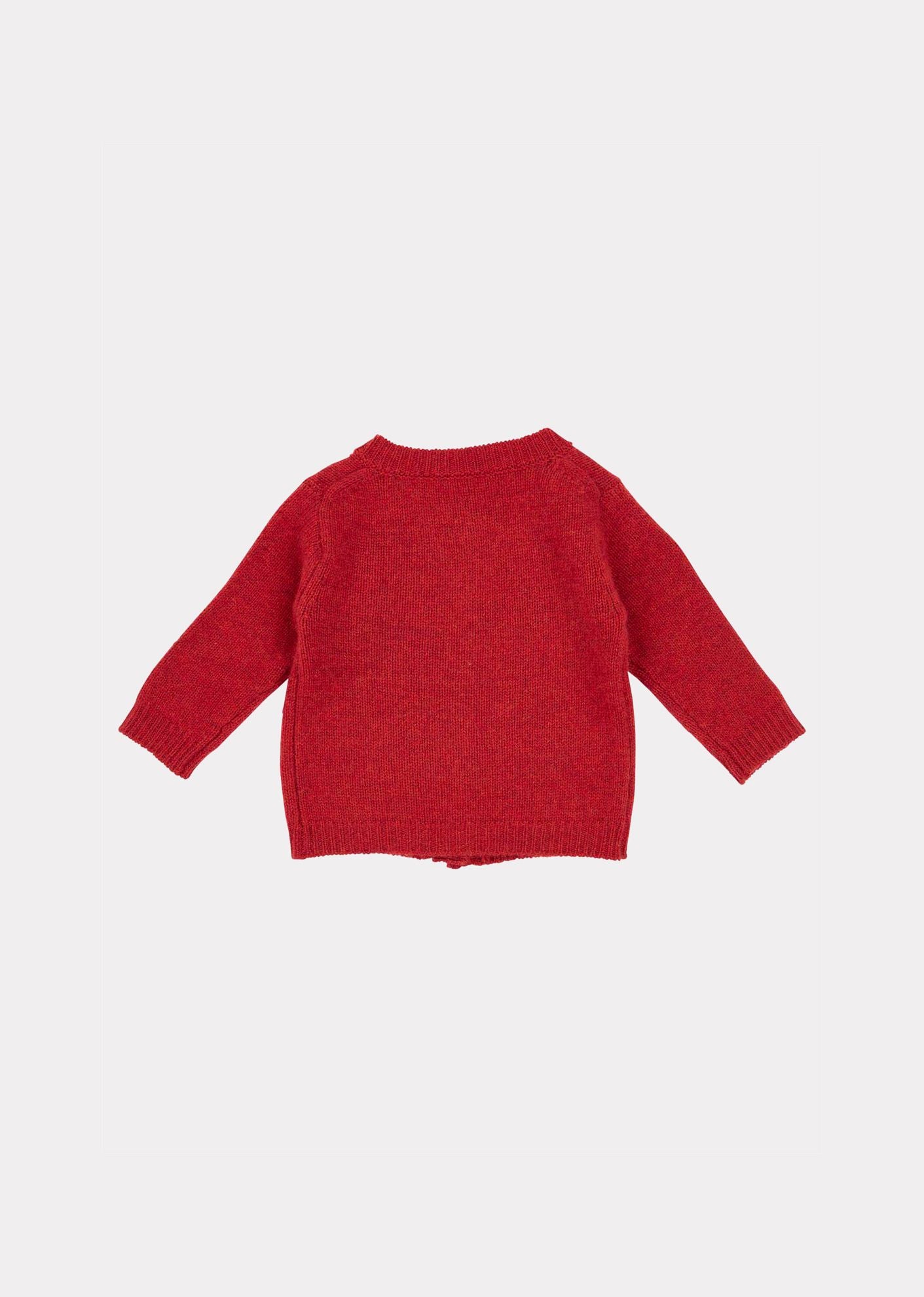 GUILLEMOT BABY CARDIGAN,BERRY - Cémarose Canada