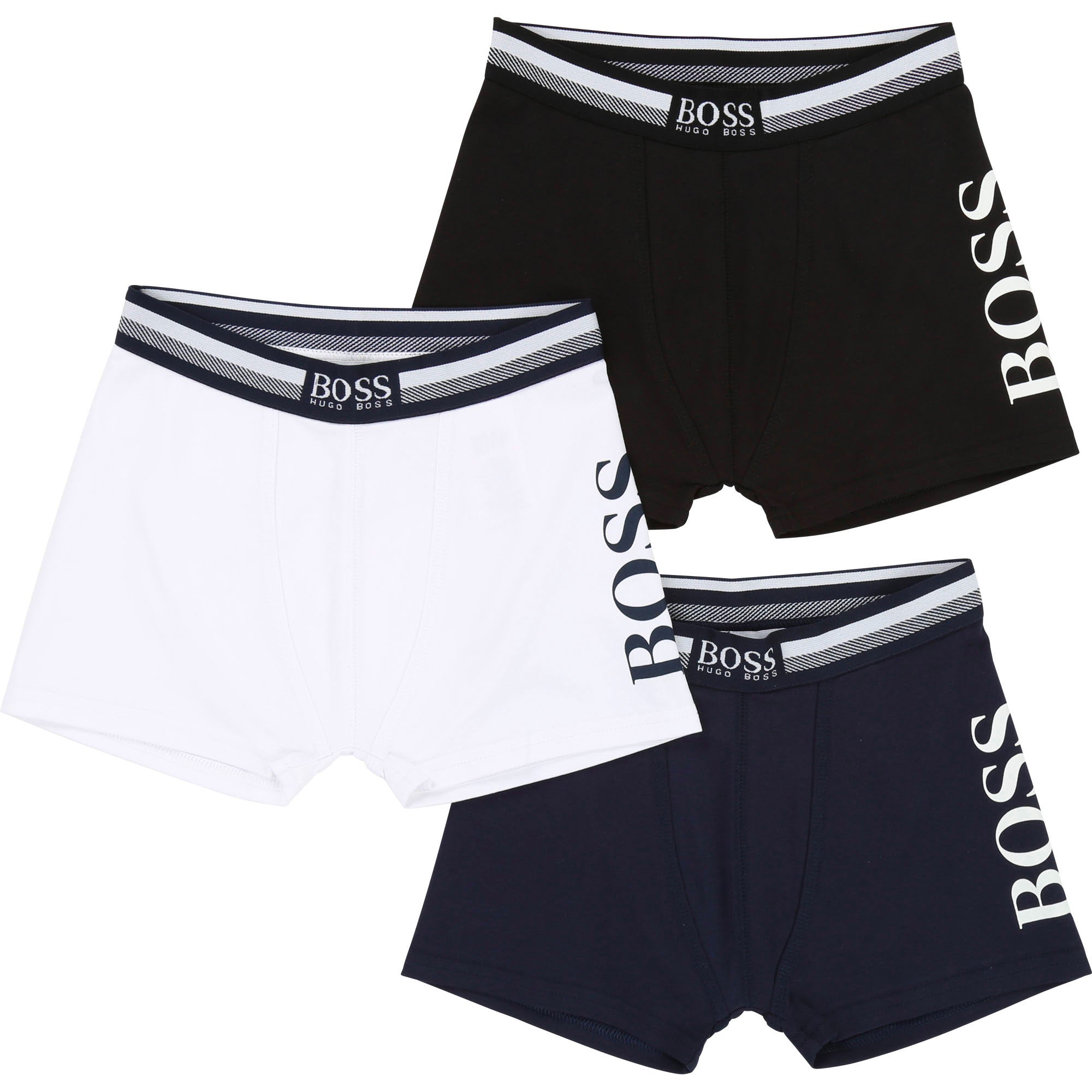 SET OF 3 BOXER SHORTS, NAVY