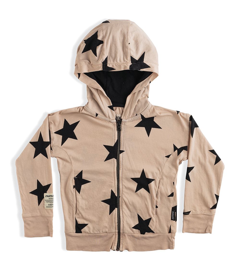 STAR LIGHT ZIP HOODIE, NUDE