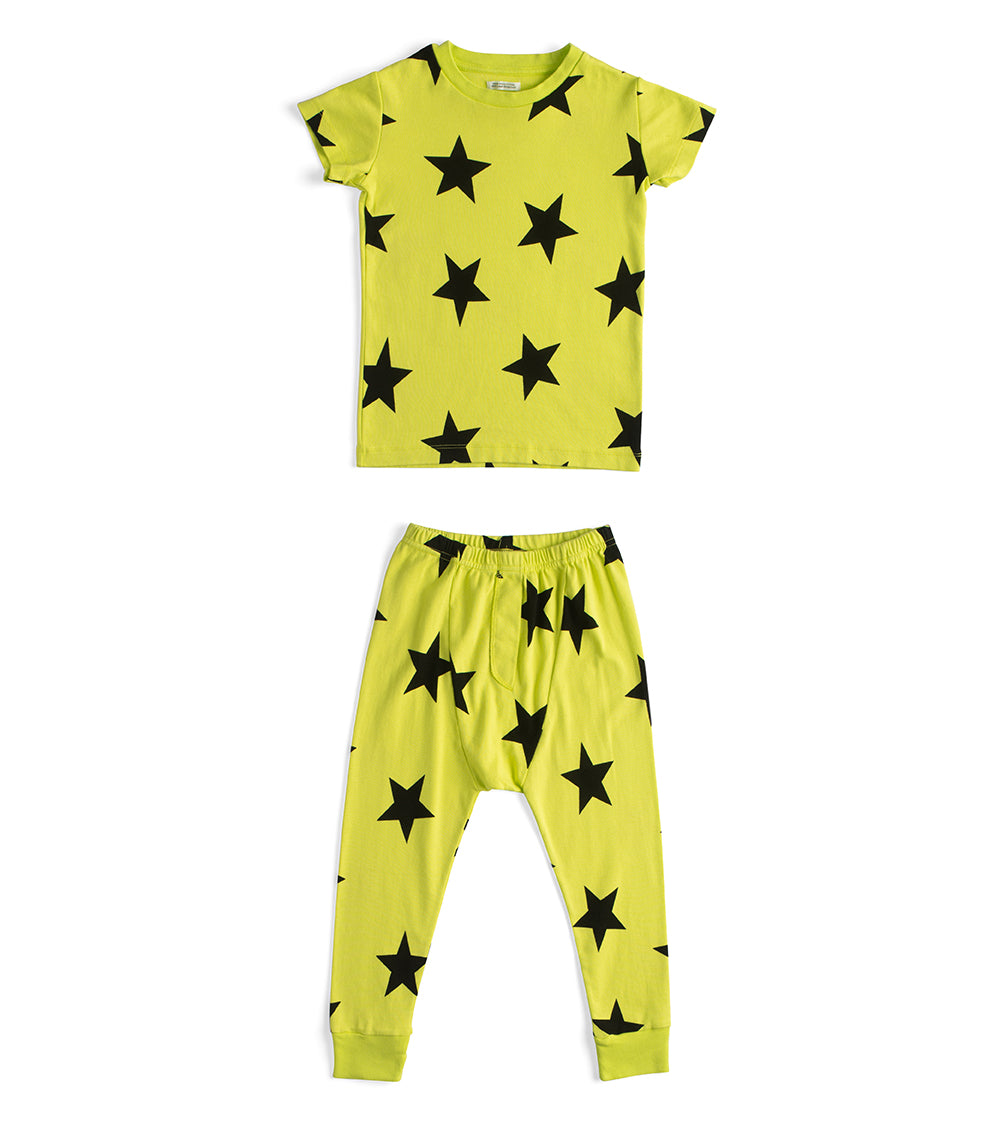 STAR LOUNGE SET - HOT LIME