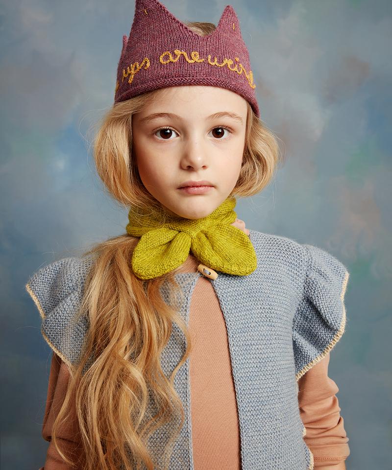 Embroidered Crown, bright mauve