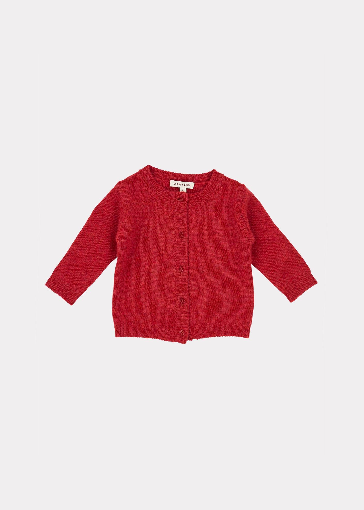 GUILLEMOT BABY CARDIGAN,BERRY - Cémarose Canada