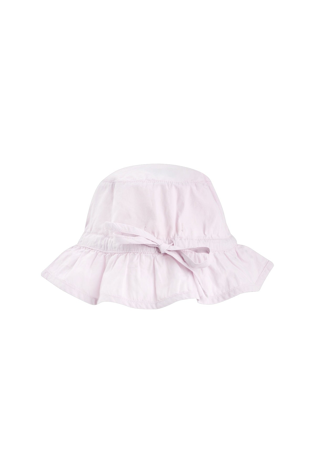 FRILLED BUCKET HAT, pastel lilac