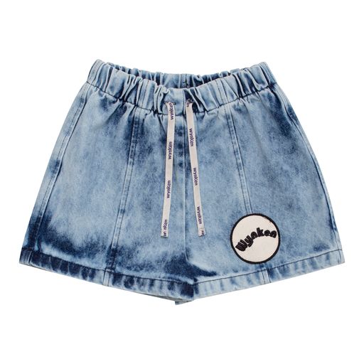 DRAWCORD PANEL SHORT - MOTTLE BLUE DEN