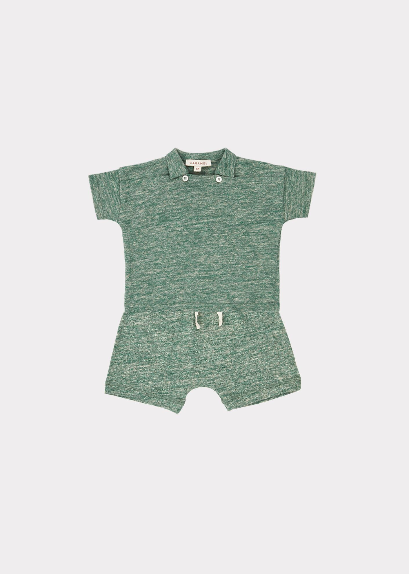 DUGONG BABY SET,GREEN MELANGE - Cémarose Canada