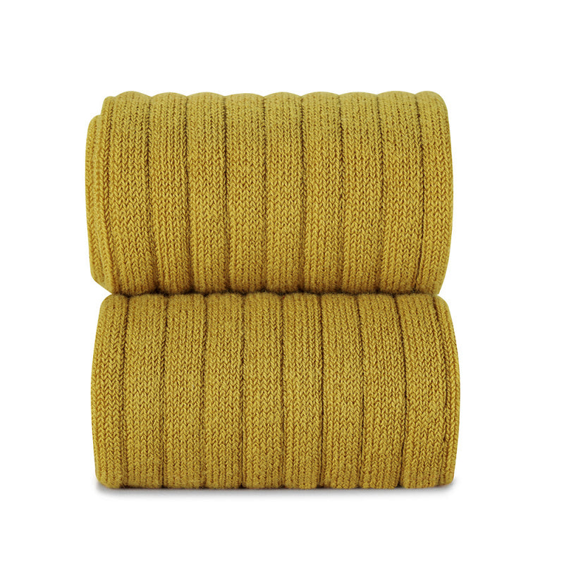Basic rib short socks, Mustard 2.016/4 629 - Cémarose Canada