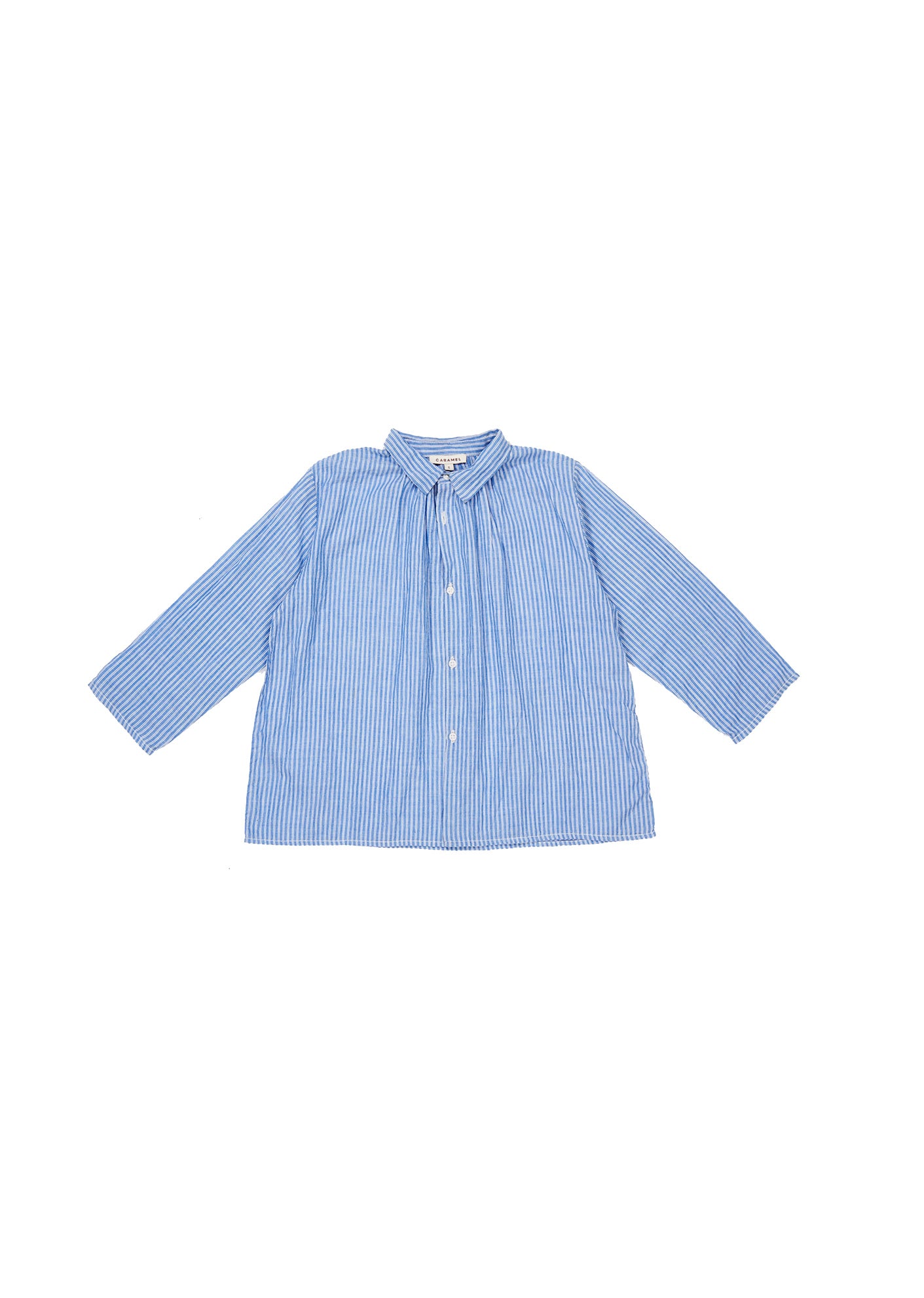 CROCUS BABY SHIRT, PERSIAN BLUE - Cemarose Children's Fashion Boutique