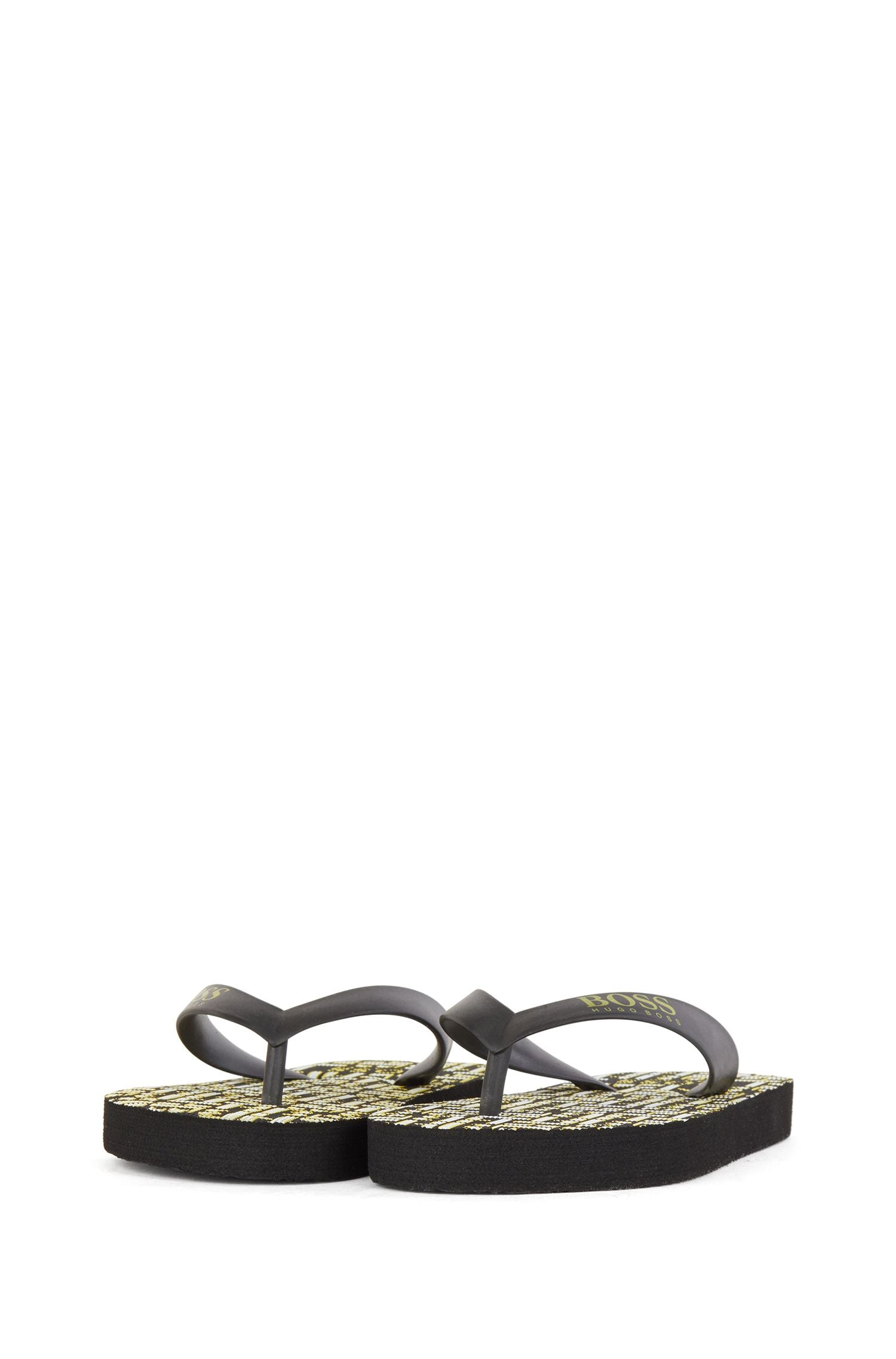 FLIP FLOP, ALLOVER PRINT SOLE, MINI ME,BLACK - Cémarose Canada