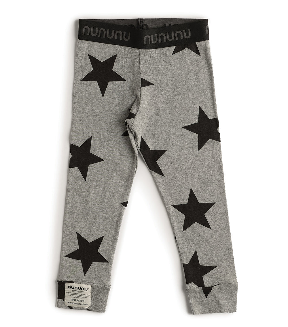 STAR LOGO WAISTBAND LEGGINGS HEATHER GREY S