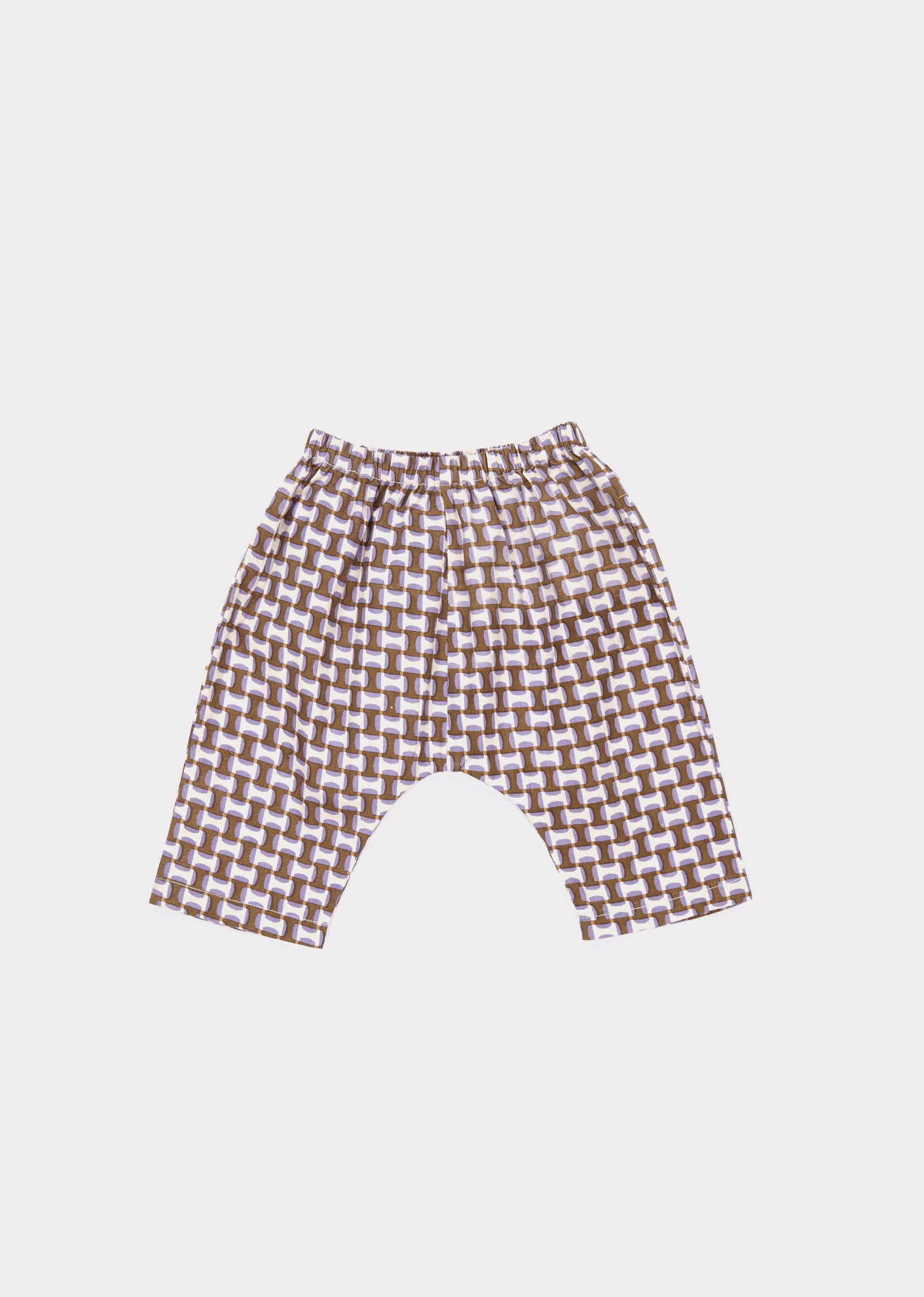 MAGNOLIA BABY TROUSERS,LILAC GEO PRINT - Cemarose Children's Fashion Boutique