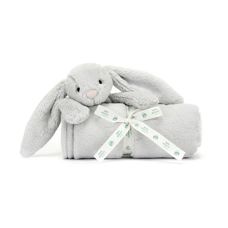 Bashful Grey Bunny Blankie