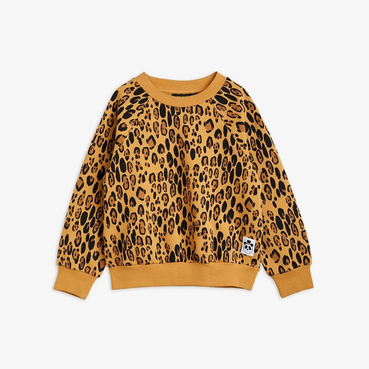 Basic leopard sweatshirt-Beige