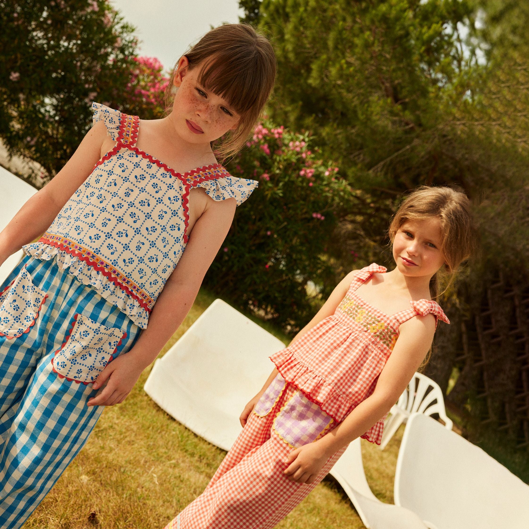 Hello Simone-Girls Mouna Pants Ibiza Blue