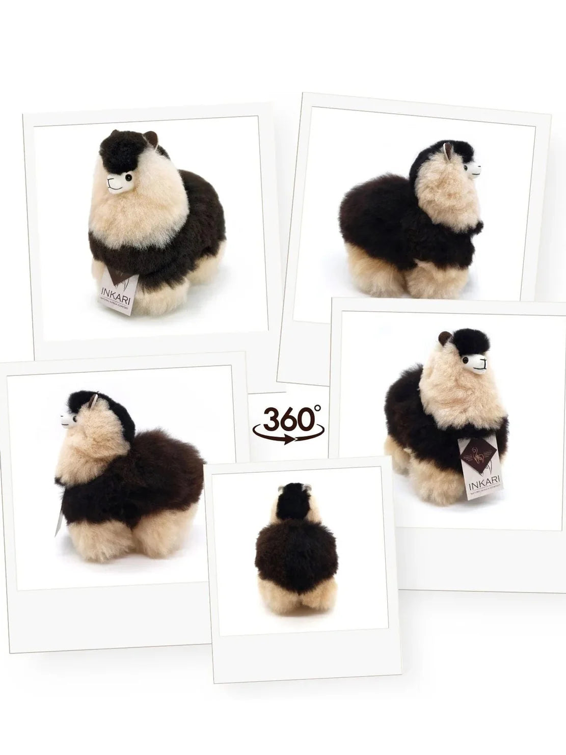Inkari-Naturals Alpaca Toy Medium 32cm Darkroast Espresso