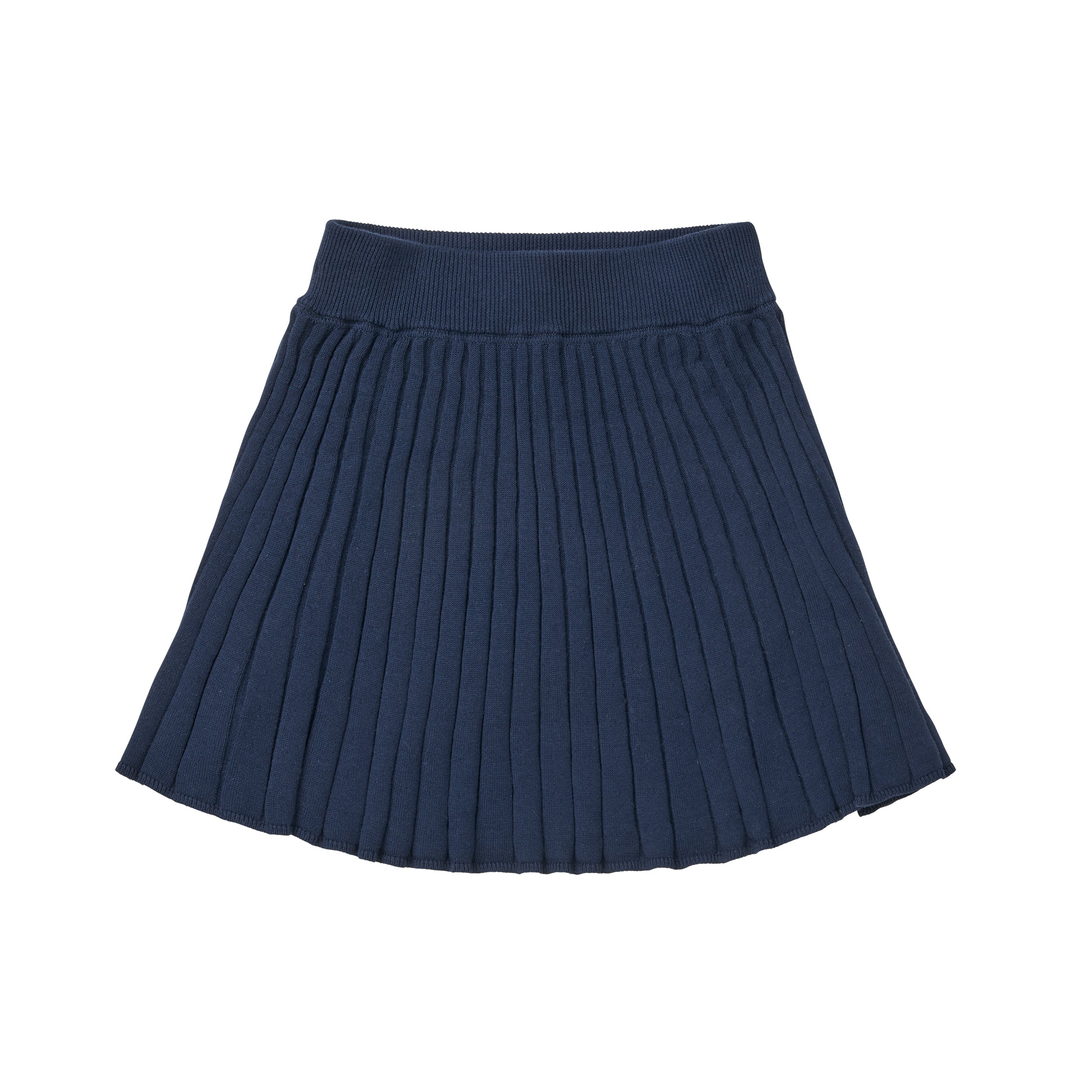 Fub-Girls Black Navy Cotton Knit Skirt