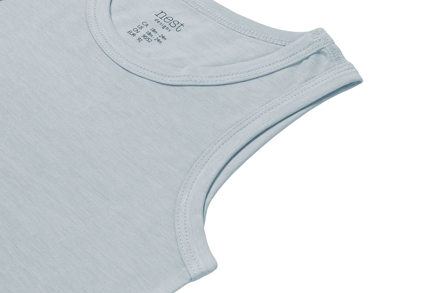 Tank Top (Bamboo Jersey) - Pantone Niagara Mist