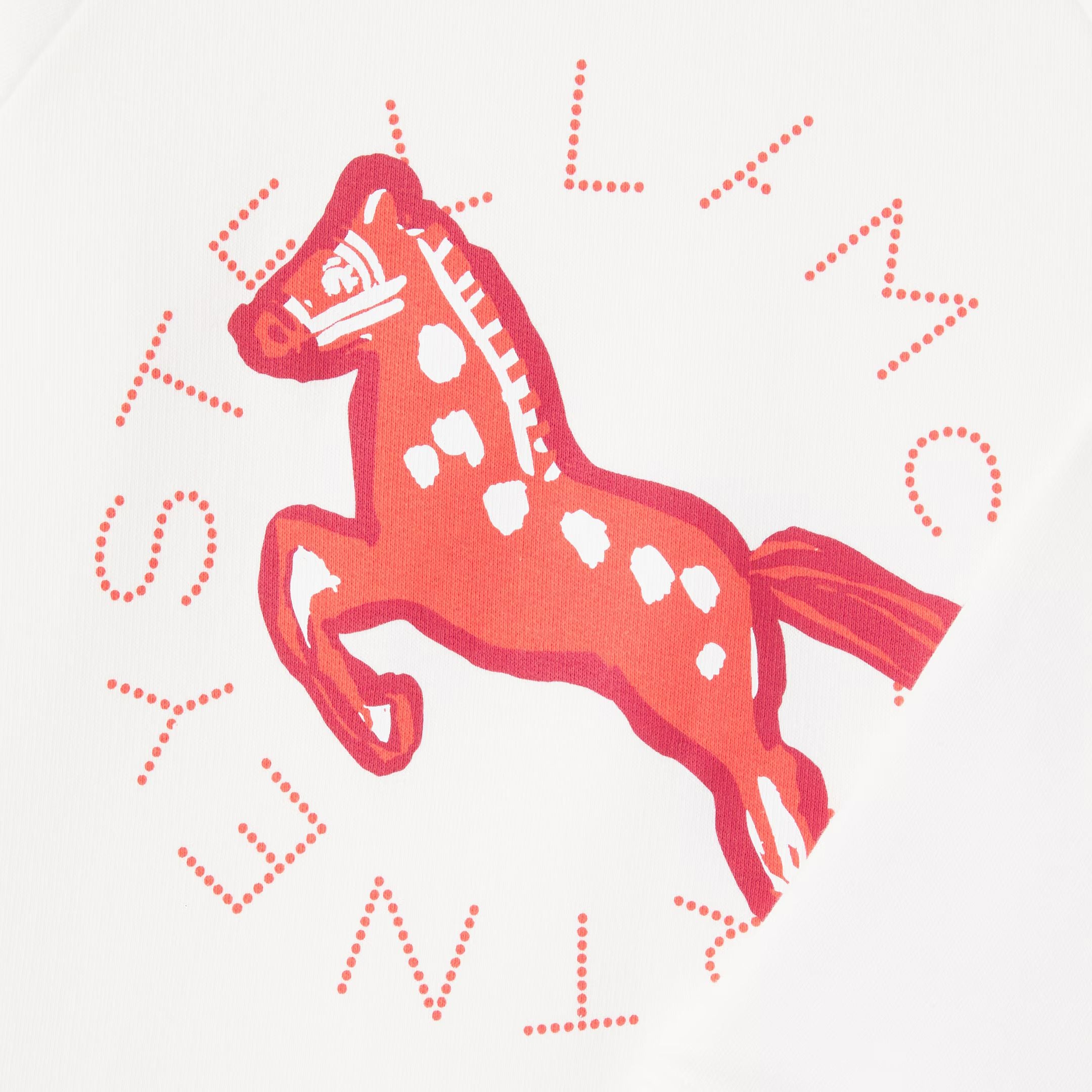 Stella McCartney Kids-Kid Sweatshirt Horse Logo Disk Print