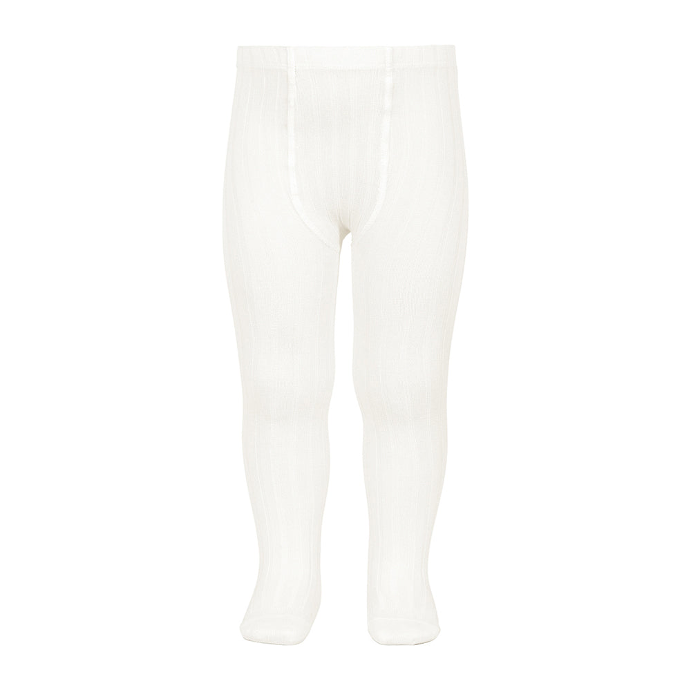 Condor-Basic rib tights Cream