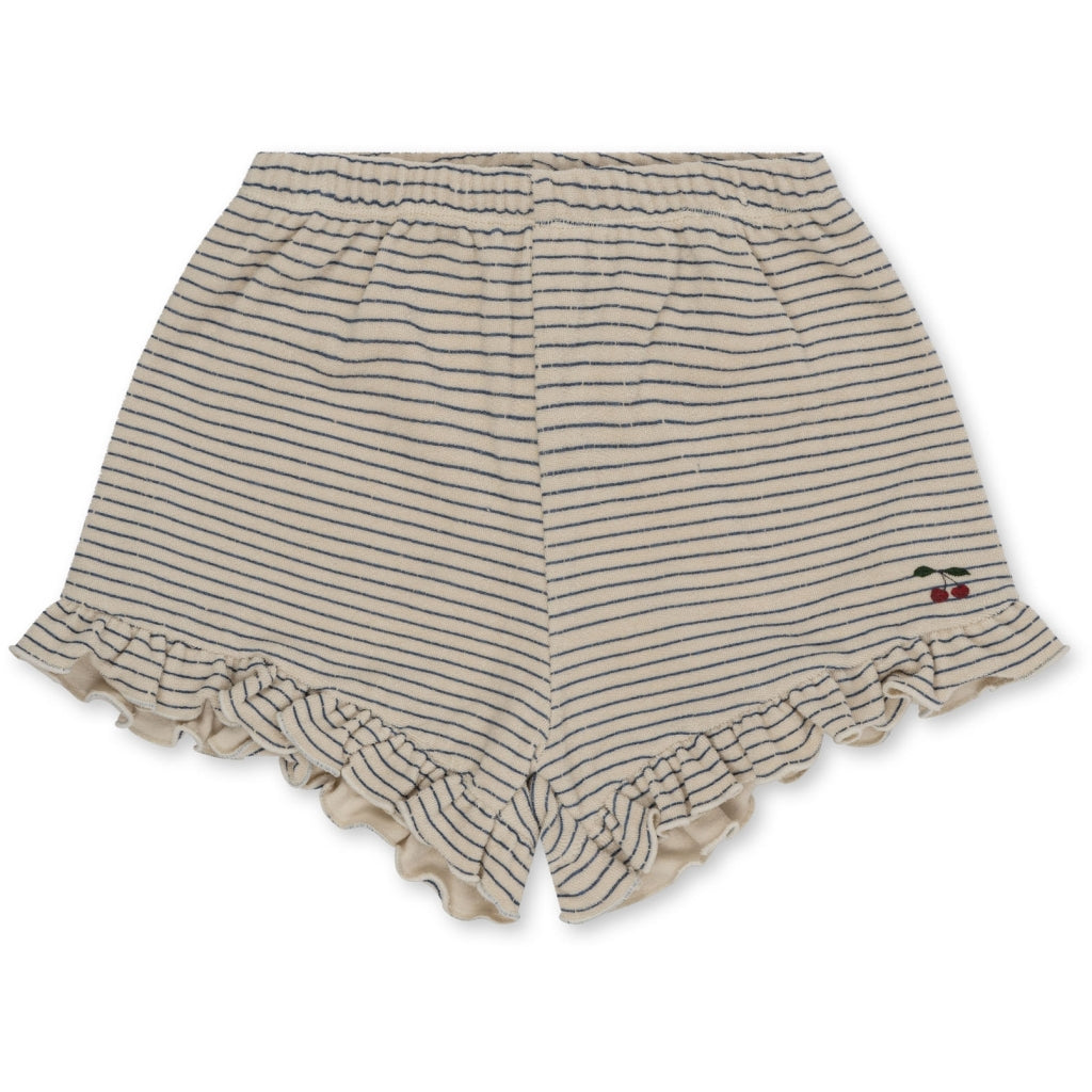 ITTY FRILL SHORTS GOTS-STRIPE BLUIE