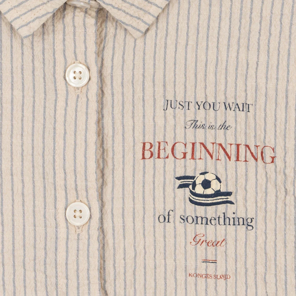 Konges Sløjd-Boy Elliot Ss Shirt Gots Tradewinds Stripe