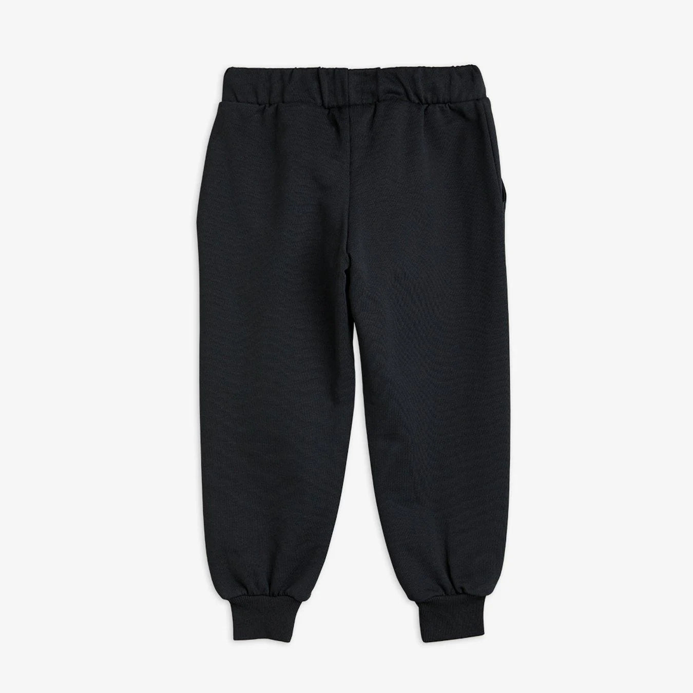 Black Logo-Patch Track Cotton Trousers