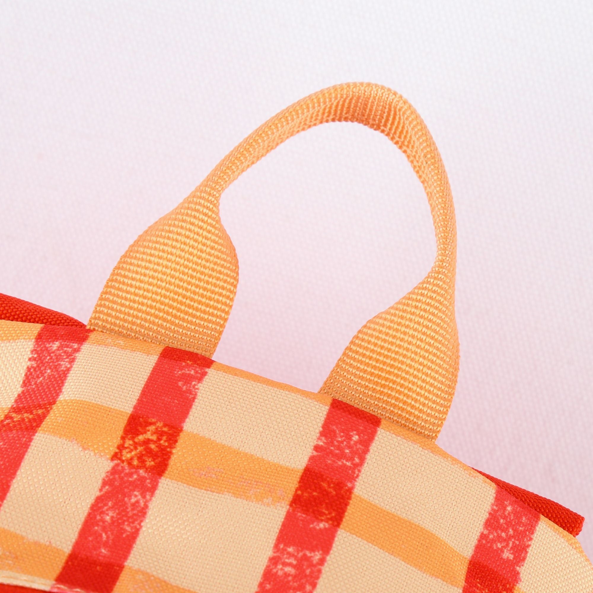 Jelly Mallow-Checked Heart Backpack Yellow