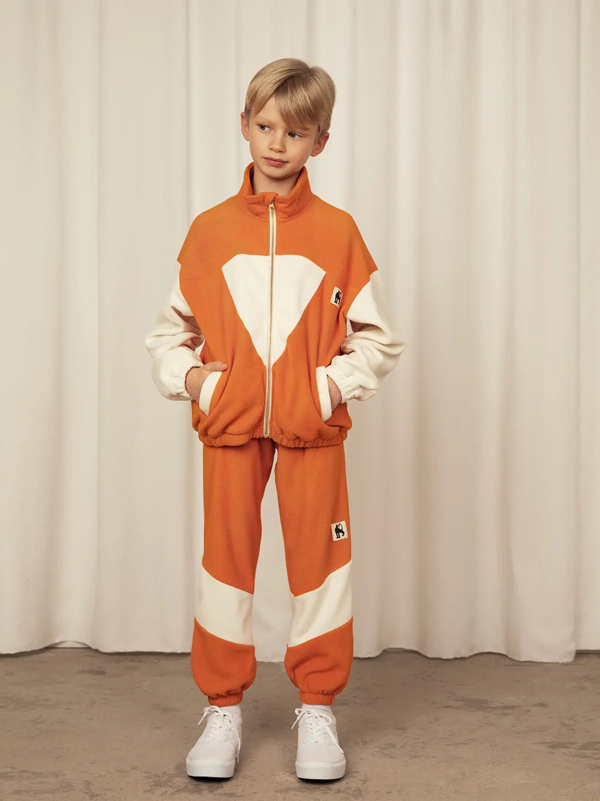 CHILDRENSWEAR Fleece stripe trousers