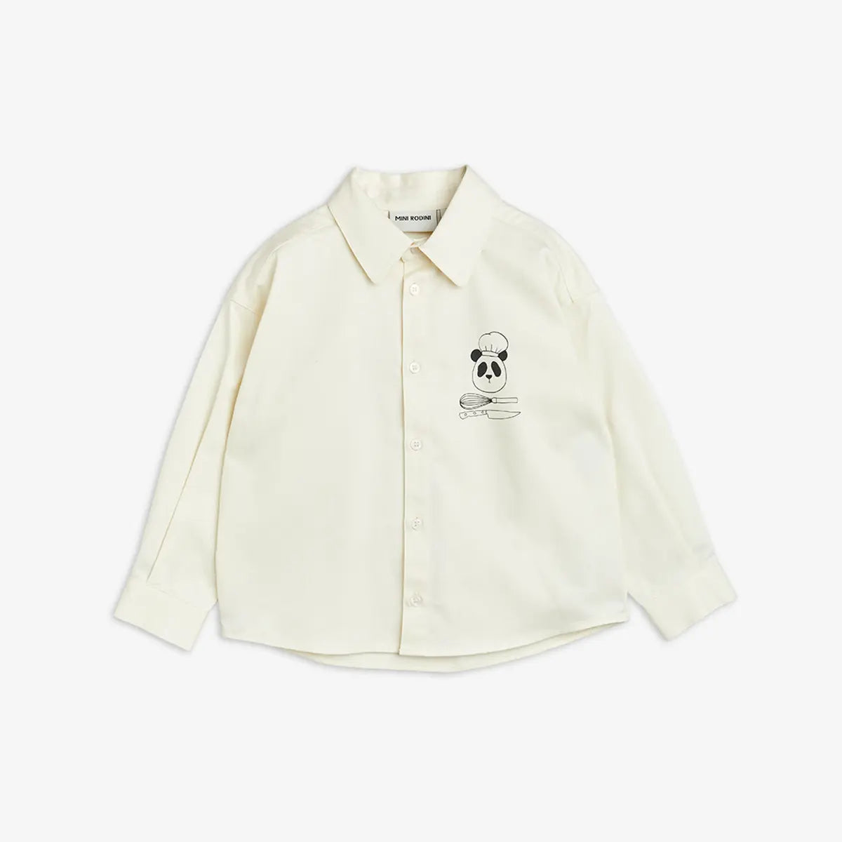 CHILDRENSWEAR Chef panda woven shirt