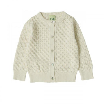 Baby Pointelle Cardigan-ecru