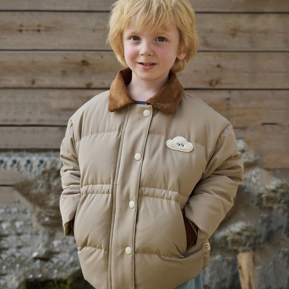 Petite Revery-Recycled Polyester Down Kids Coat Pine Wood