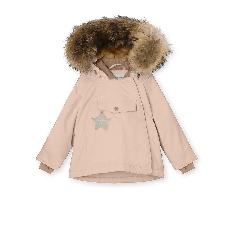Wang fleece lined winter jacket fur Rose Dust 3050