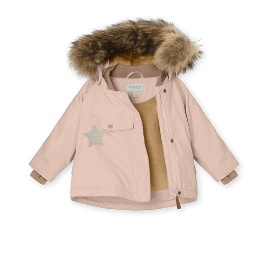 Wang fleece lined winter jacket fur Rose Dust 3050