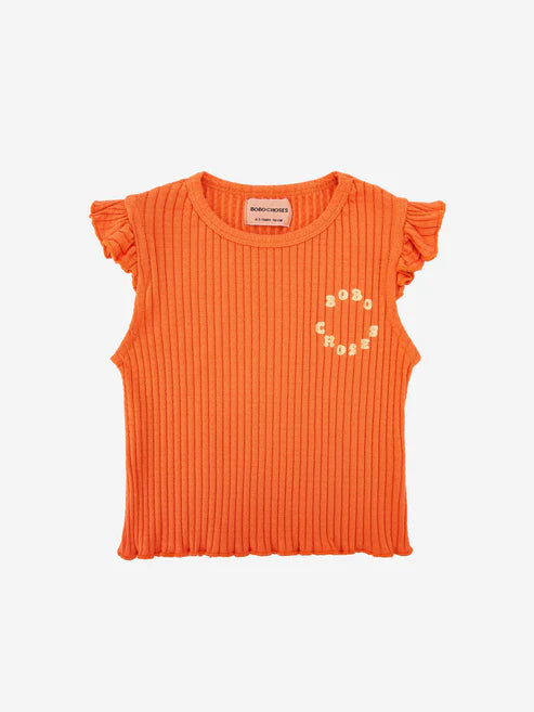 Bobo Choses Circle ruffled tank top