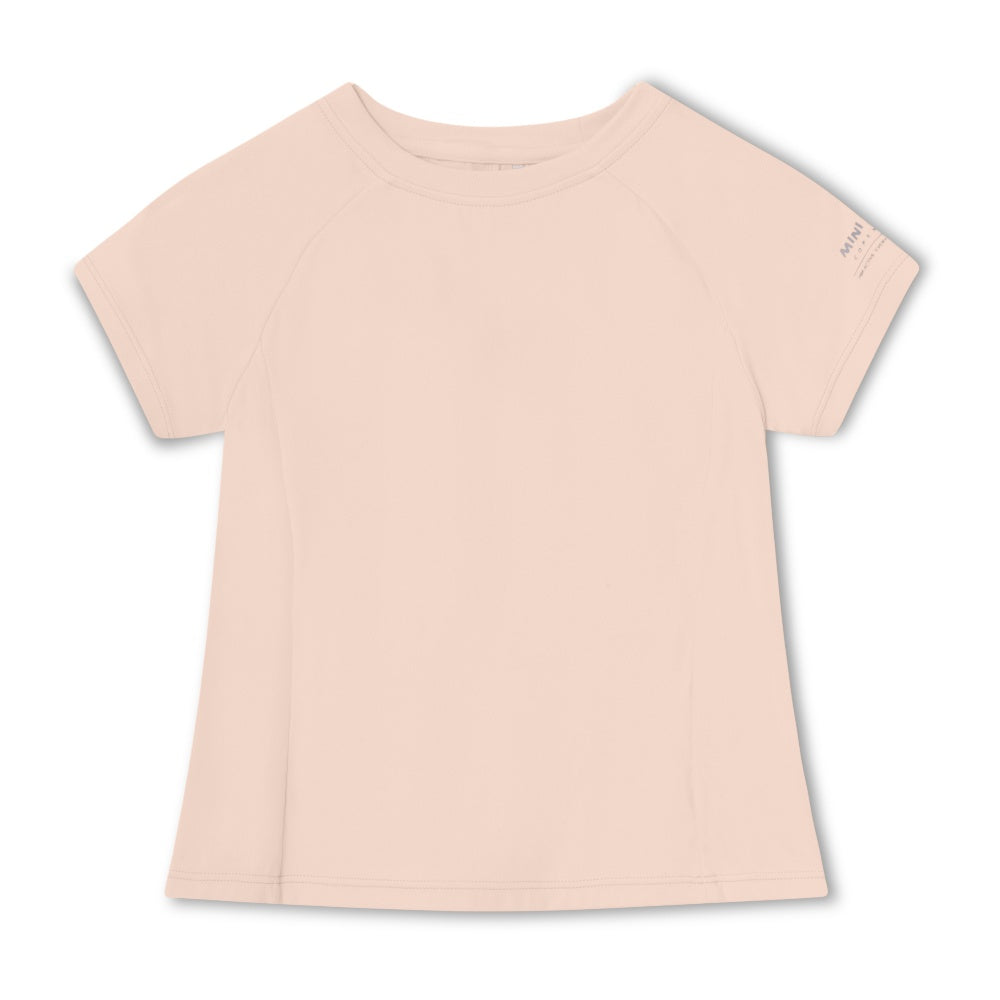 Mini A Ture-Pink Printed Logo T-Shirt