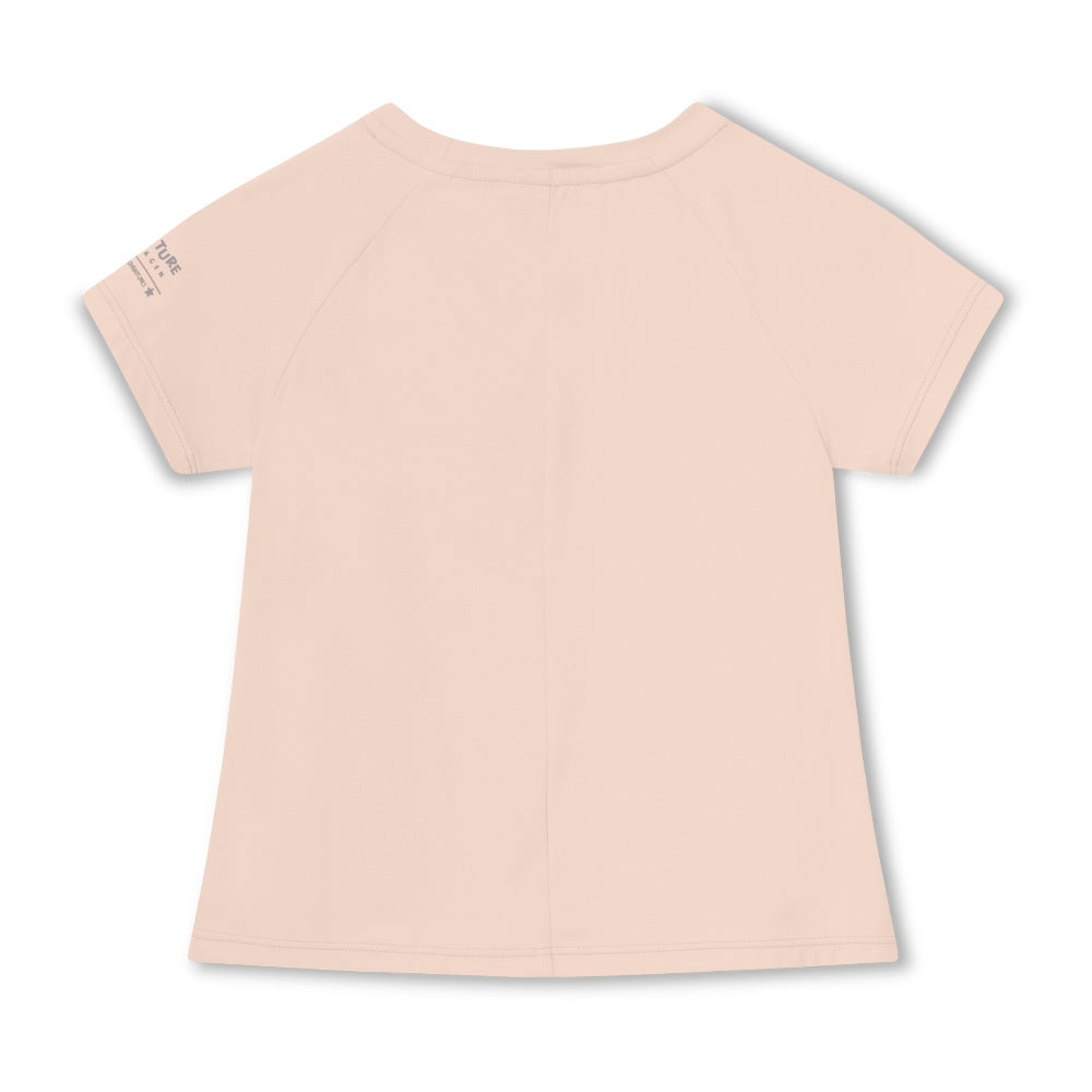 Mini A Ture-Pink Printed Logo T-Shirt