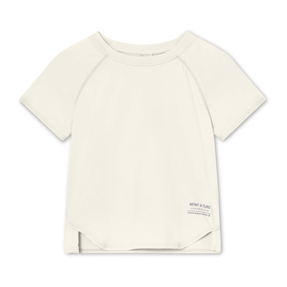 Mini A Ture-White Print Logo T-Shirt