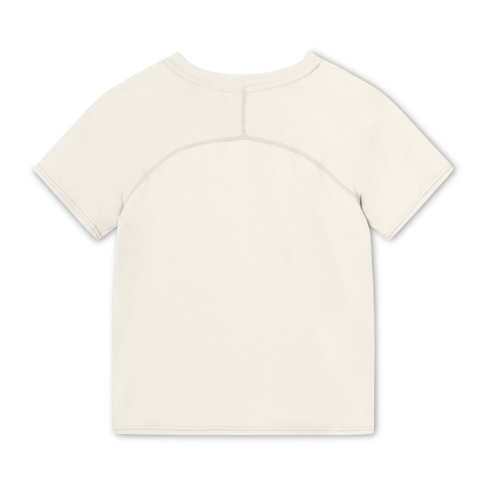 Mini A Ture-White Print Logo T-Shirt