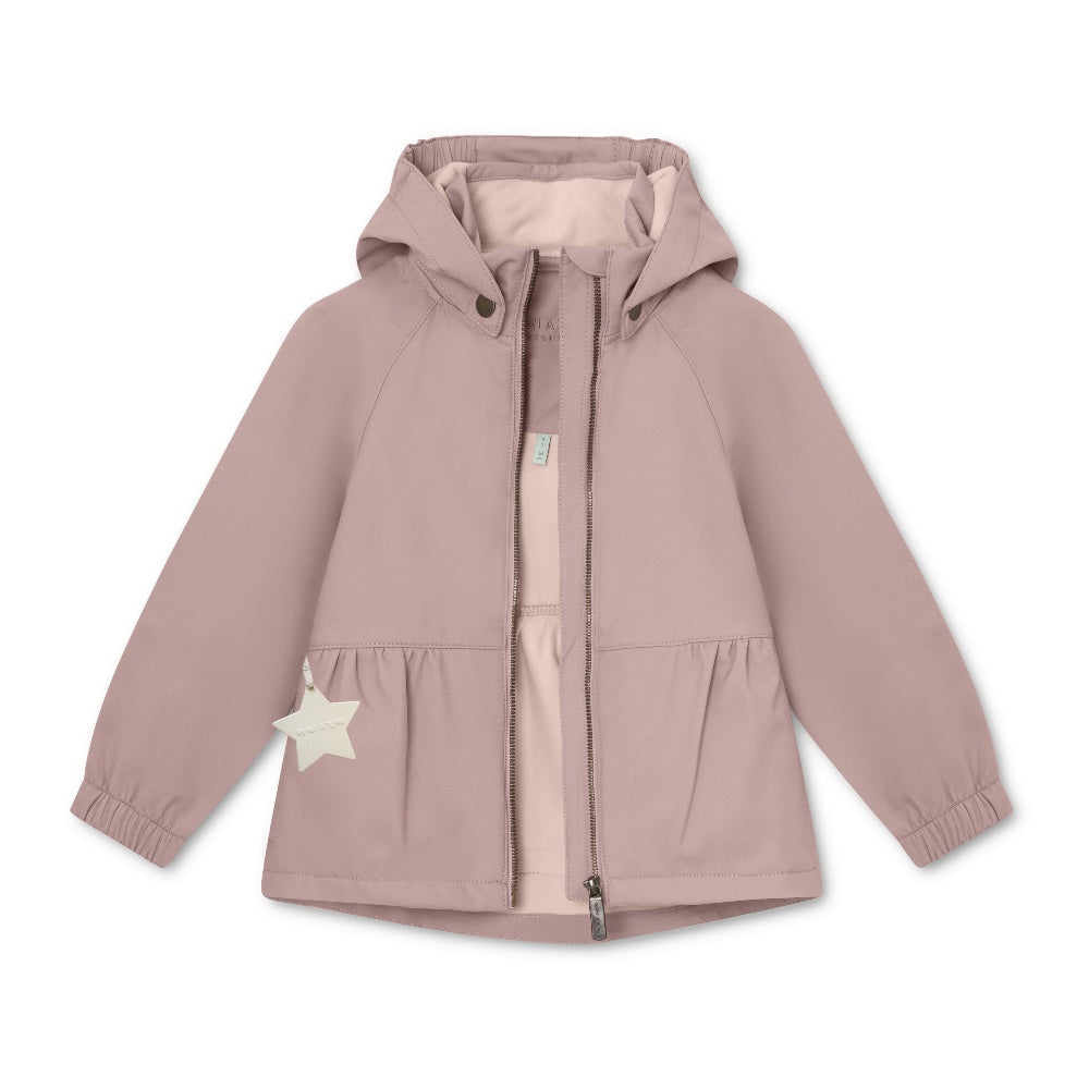 Mini A Ture-Pink Print Star Jacket