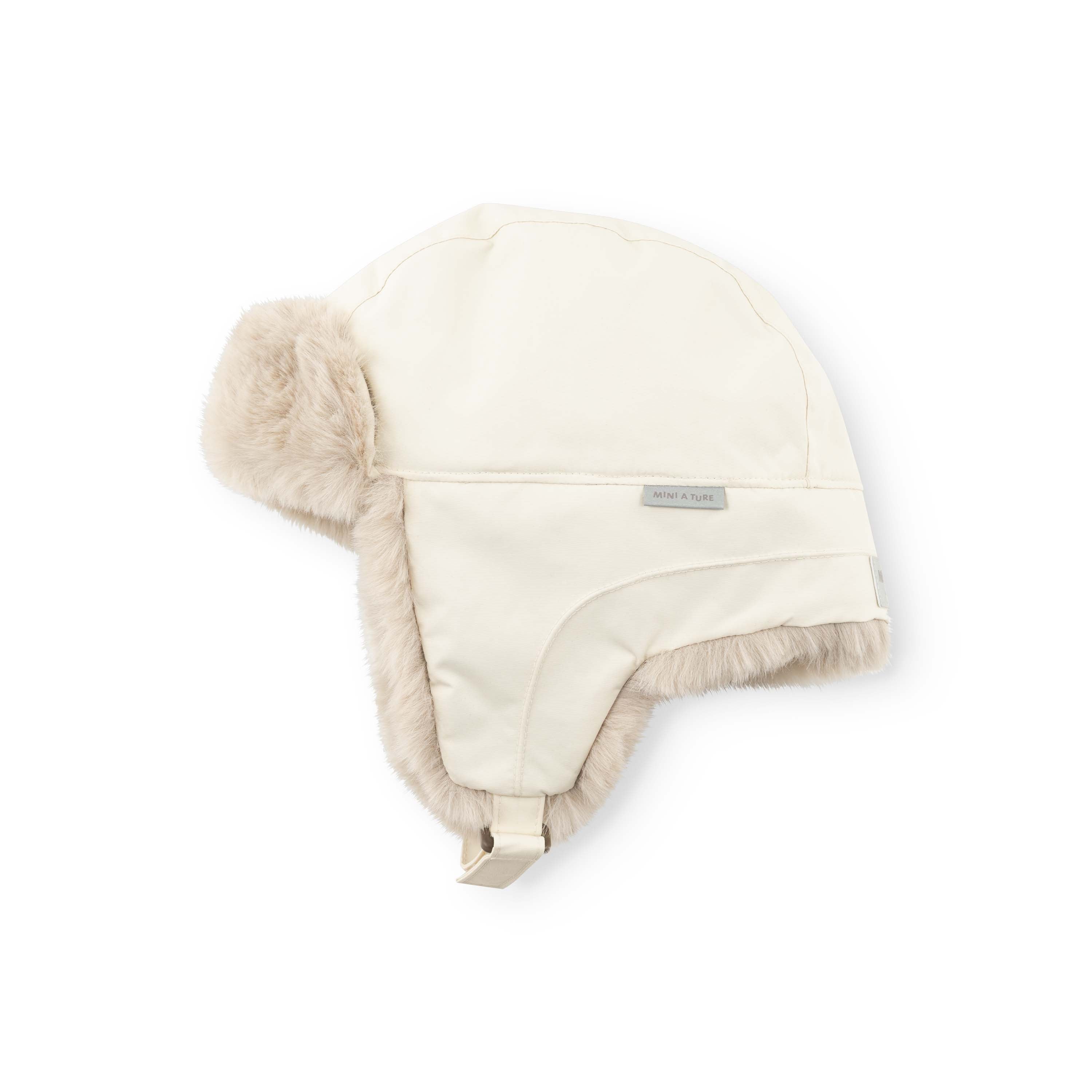 Mini A Ture-MATCRISTER teddy lined winter hood Angora cream