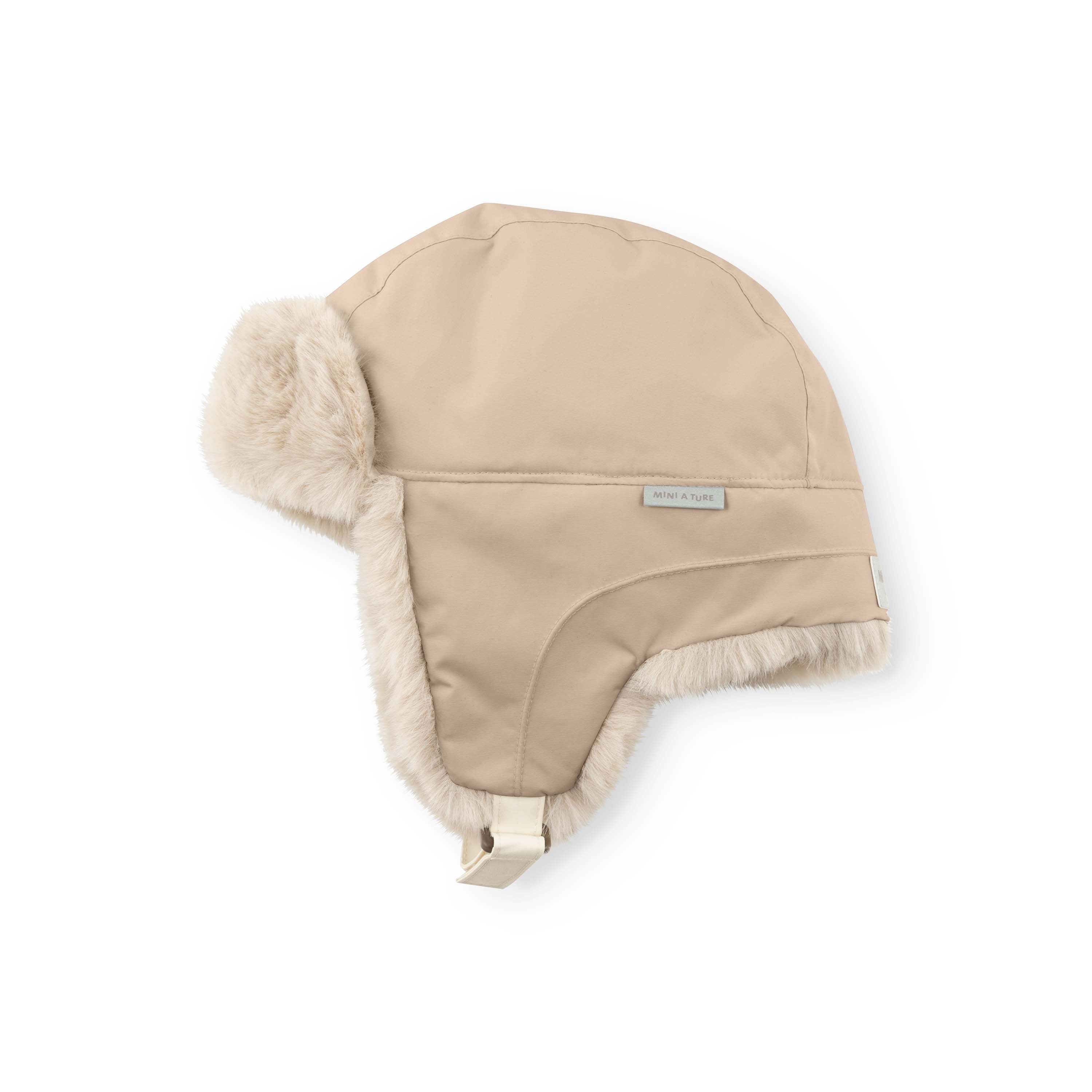 Mini A Ture-MATCRISTER teddy lined winter hood Savannah tan